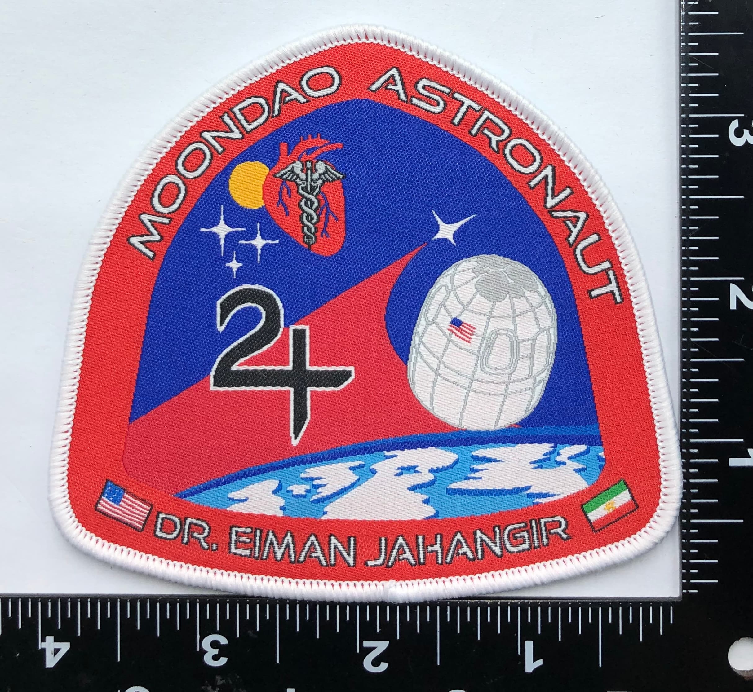 MoonDAO Astronaut - Dr. Eiman Jahangir 4" Patch